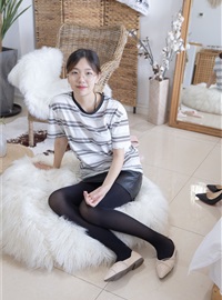 NO.029 Sweet Pea - Flat shoes, thick black silk, thick meat, stomp on cookies(1)